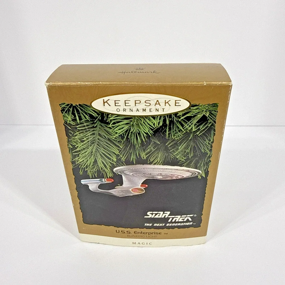 Hallmark 1993 Ornament Star Trek U.S.S. Enterprise with Box